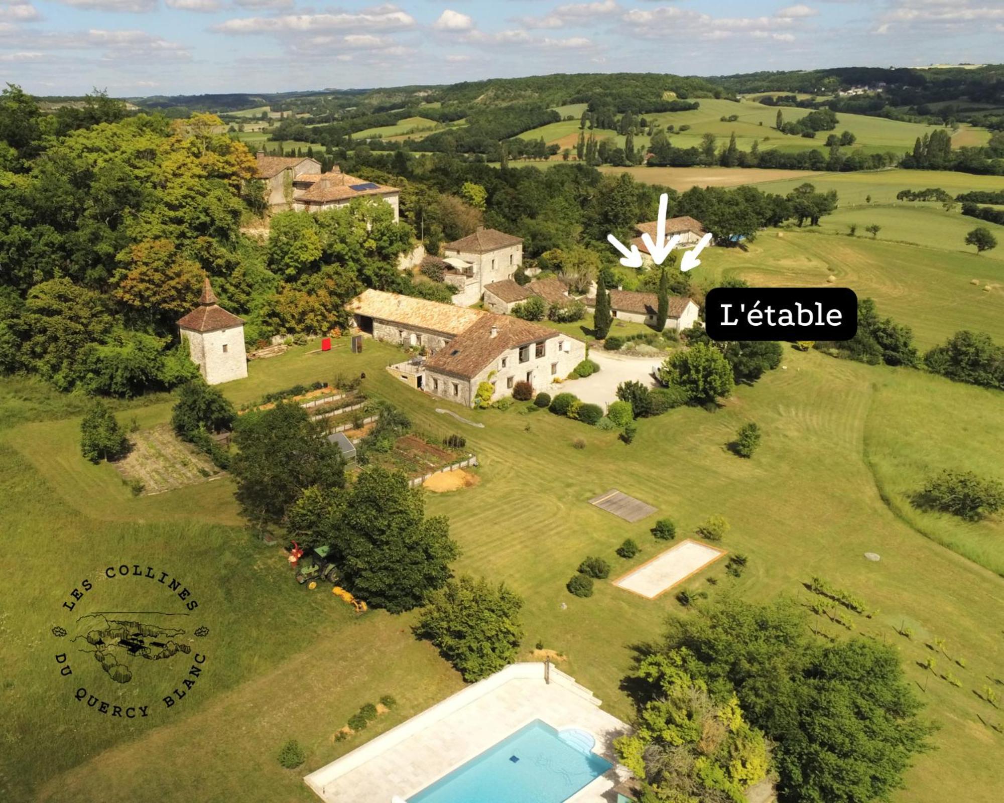 Les Collines Du Quercy Blanc Villa Castelnau-Montratier Værelse billede
